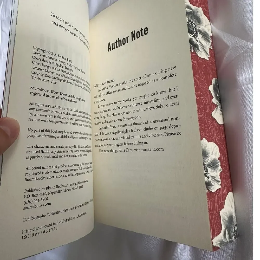 Beautiful Venom By Rina Kent Target Exclusive W/ Sprayed Edges